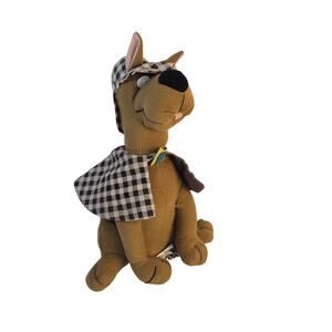 Vintage 1997 SCOOBY DOO as Sherlock Holmes 10” Plush Cartoon Network Hanna Barba